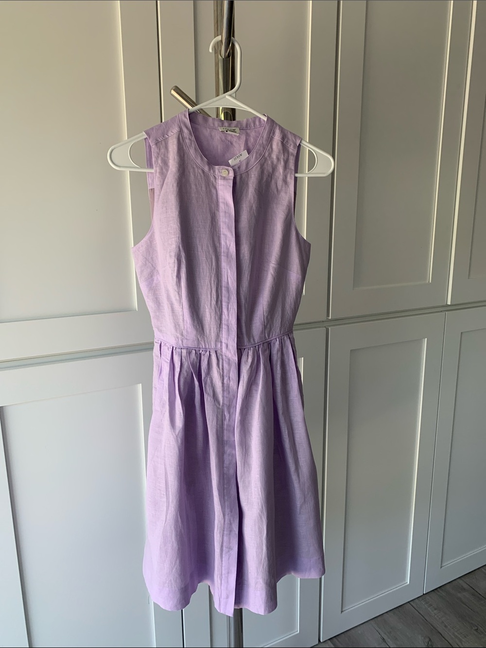 J. Crew Factory Lilac Button-Front Dress, Size 00.